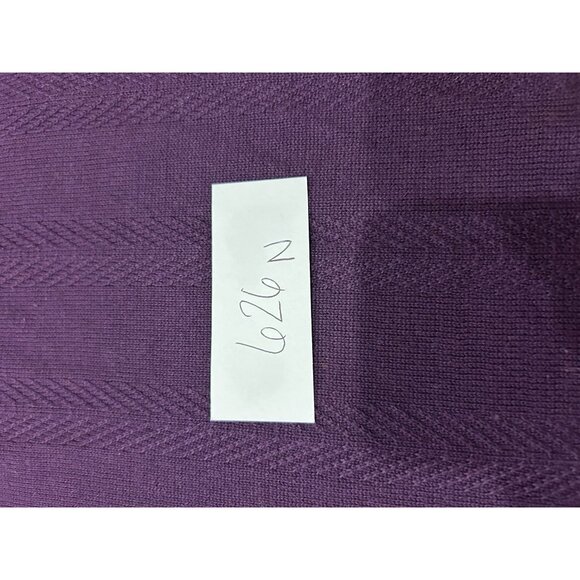 Napa Valley Short Sleeve Knit Top Purple Plus Sz 2X Zip Back Cotton Acrylic - Picture 8 of 9